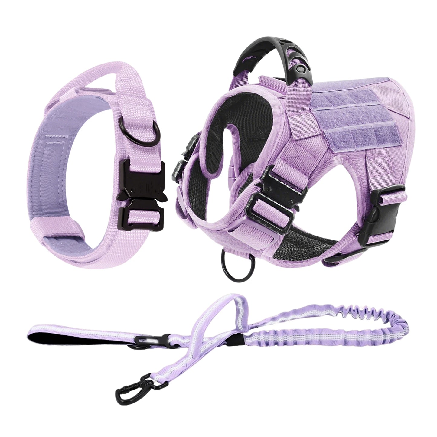 Military Camouflage Nylon Dog Harness Adjustable Training Vest