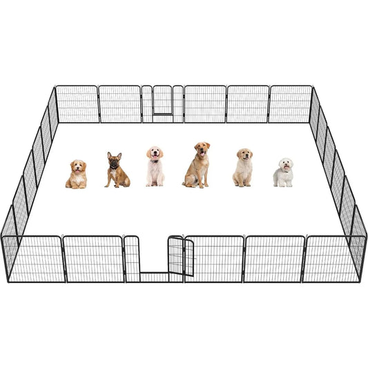 RBXC Dog Playpen Outdoor Indoor Portable Fence For Yard