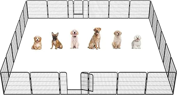 RBXC Dog Playpen Outdoor Indoor Portable Fence For Yard