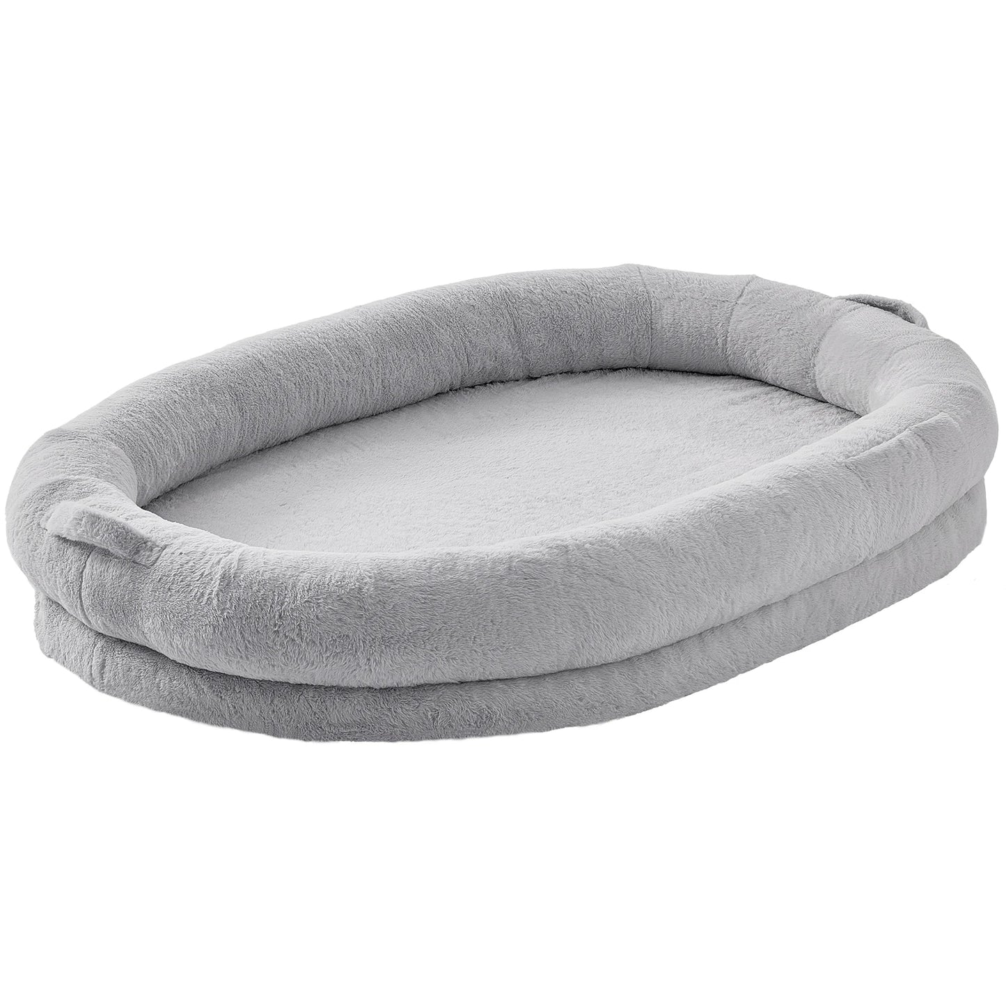 SucceBuy Orthopedic Human Dog Bed With Washable Fur Cover