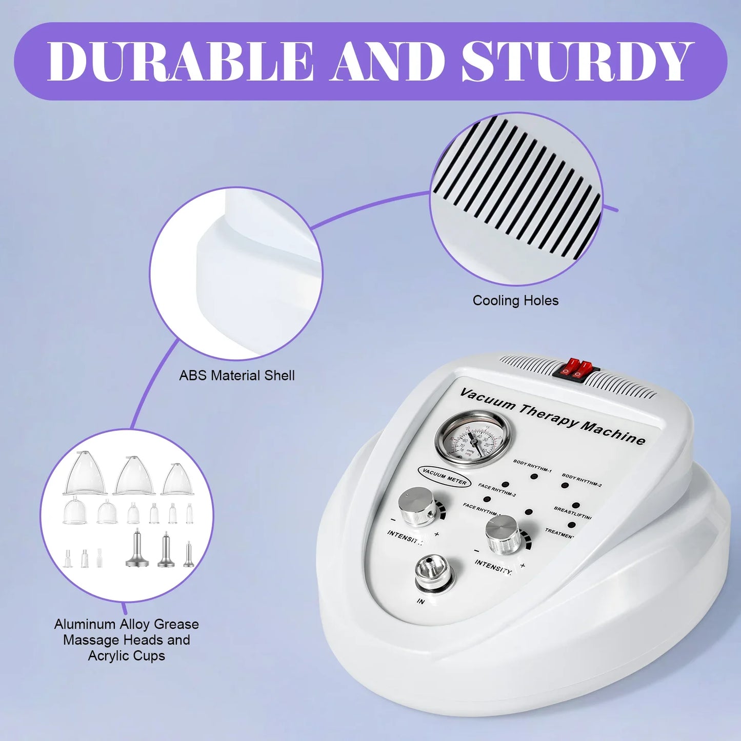 Vacuum Therapy Shaping Machine With 24 Cups And 3 Pumps