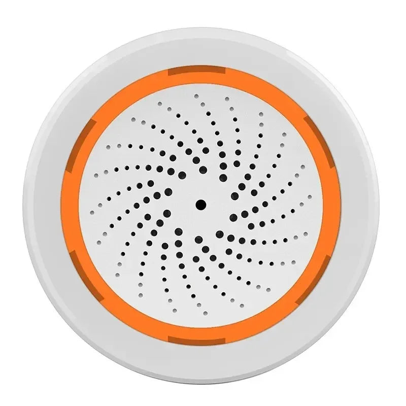 ONENUO Tuya Zigbee Smart Siren Alarm With Strobe Alerts USB Powered