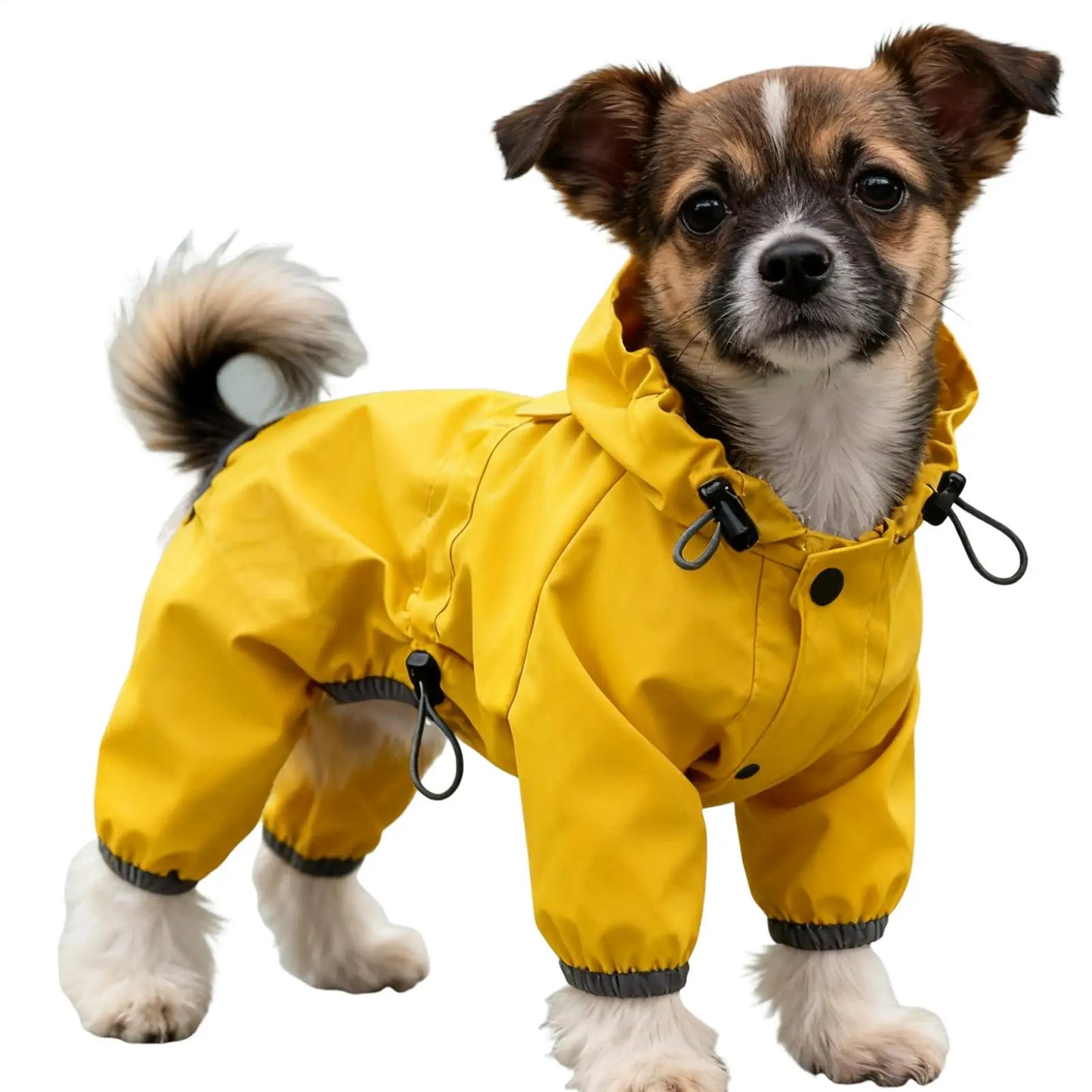 Waterproof Dog Raincoat High Visibility Adjustable Jacket for Pets