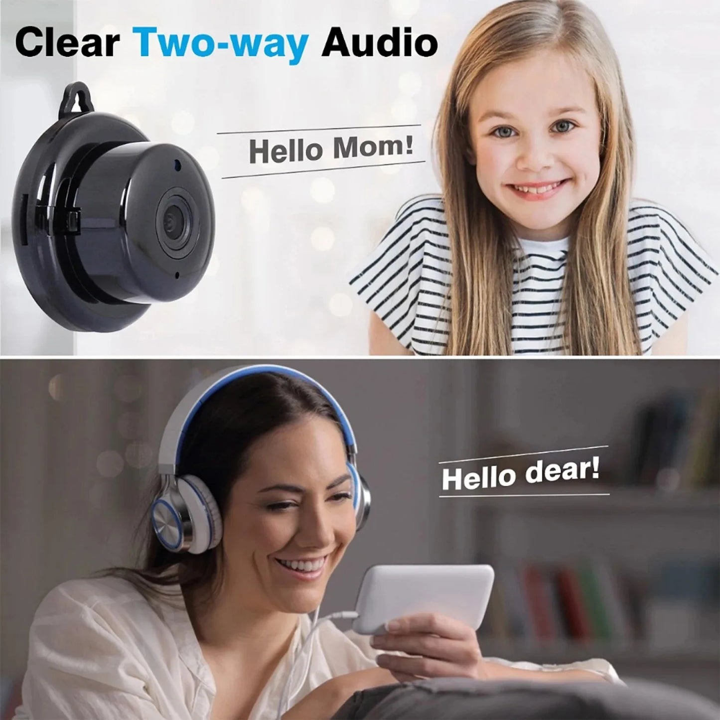 Mini WiFi 1080P Camera Infrared Night Vision And Motion Detection