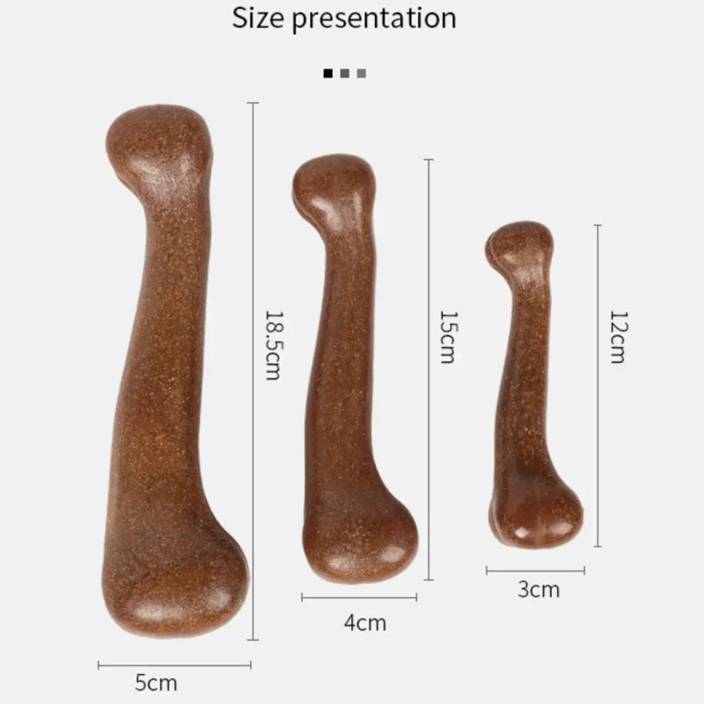 Durable Dog Bone Chew Toys Nearly Indestructible Non-Toxic Dental Care