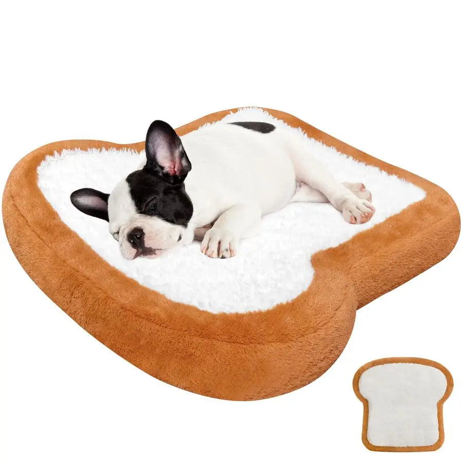 Toast Style Washable Non Slip Dog Bed With Orthopedic Foam