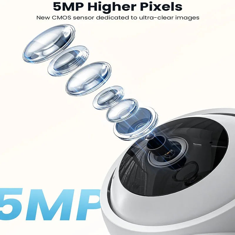 IEGEEK 5MP Indoor Security Camera With WiFi And Night Vision