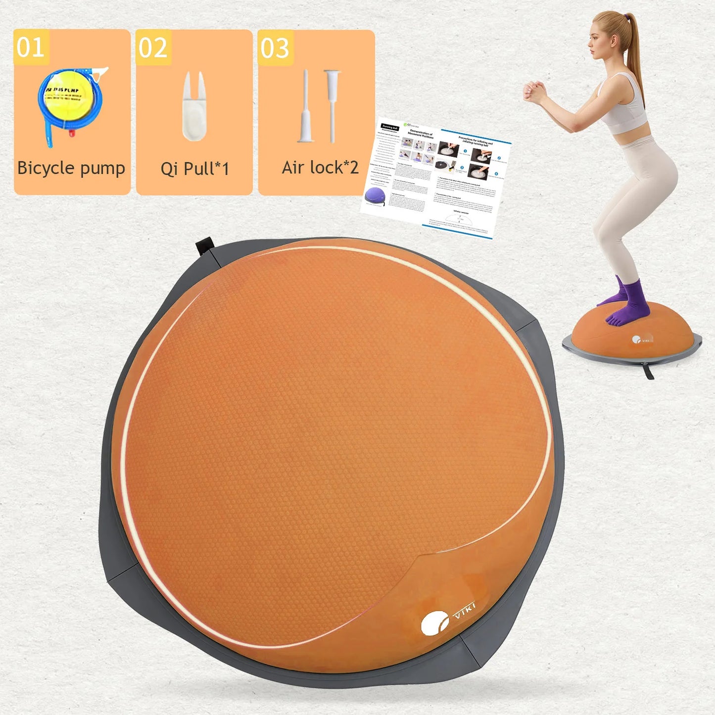 Balancing Ball And Half Ball Balance Trainer For Core Training