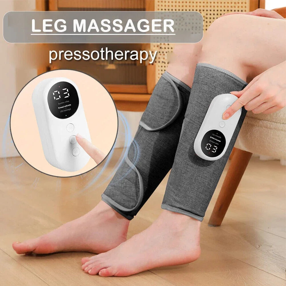 360° Leg Massager With Air Compression And Heat Therapy