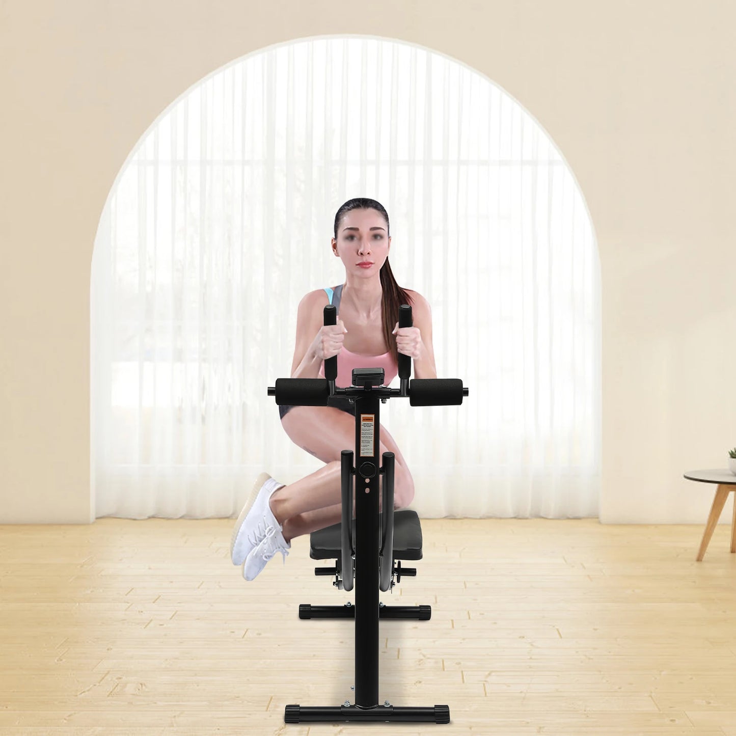 Ab Exercise Machine With Silent Rollers And LED Display