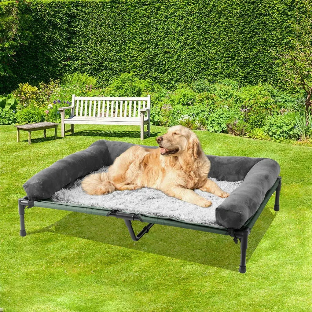BINGOPAW Elevated Pet Lounger Bed For Indoor Outdoor Use