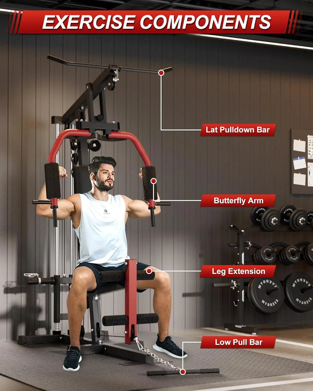 HiMISS All In One Home Gym System For Total Strength