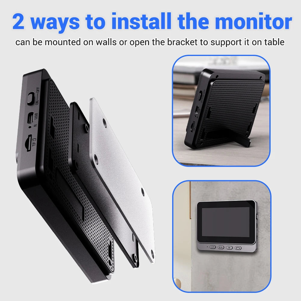 Wireless Video Doorbell Camera With WiFi Intercom And Night Vision