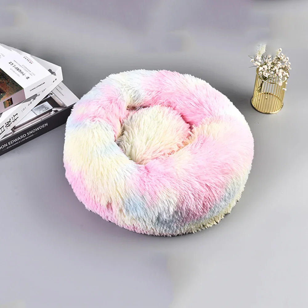 Premium Ultra Soft Round Pet Bed For Dogs And Cats