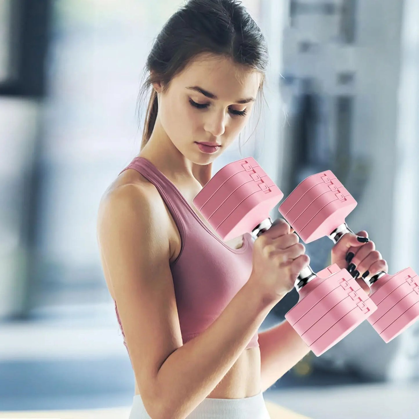 Adjustable Dumbbell Set 5-In-1 For Home Gym