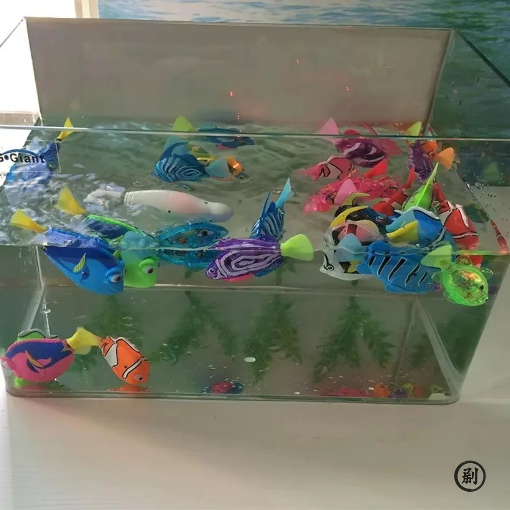 LED Inductive Interactive Cat Swimming Robot Fish Toy