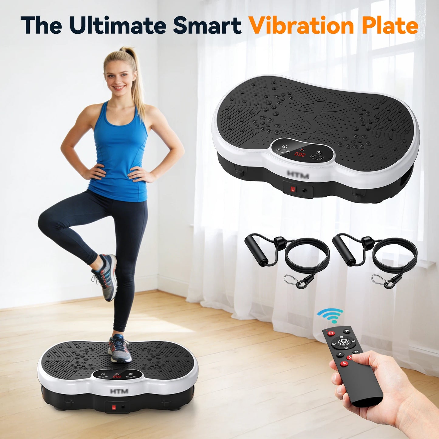 Whole Body Vibration Plate Calorie Counter 120 Speeds