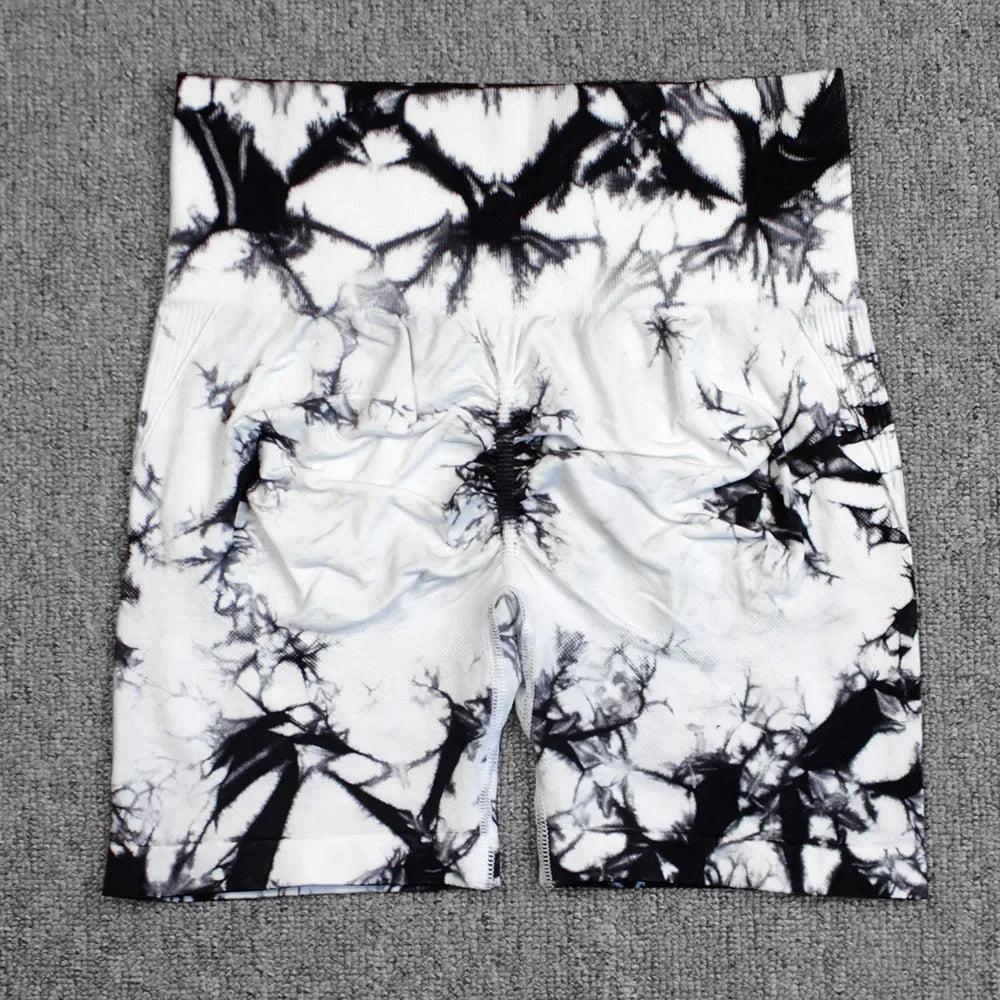 Women Yoga Shorts High Elastic Gym Shorts Push Up Sports Running