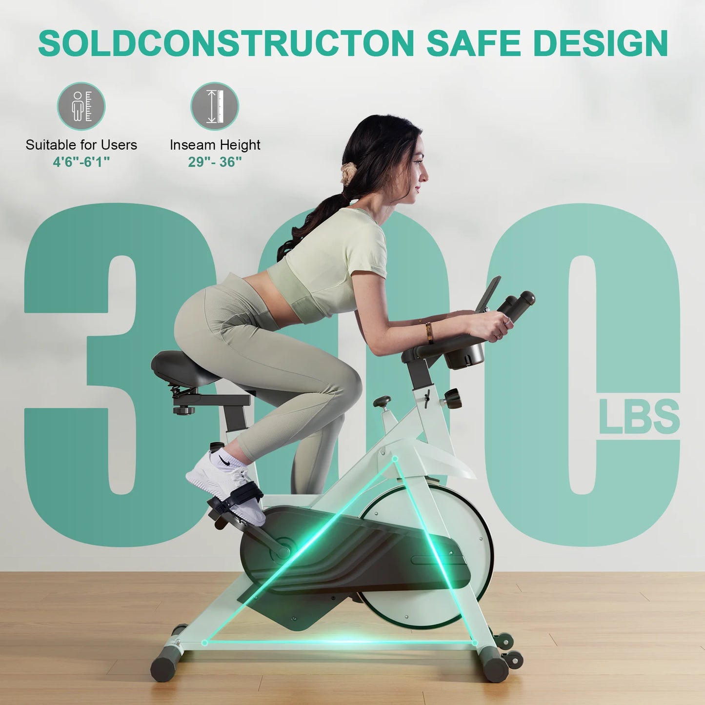 Superun Exercise Bike 32 Level Magnetic Resistance For Home Gym
