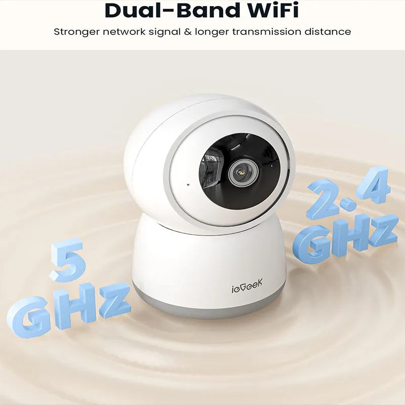 IEGEEK 5MP Indoor Security Camera With WiFi And Night Vision