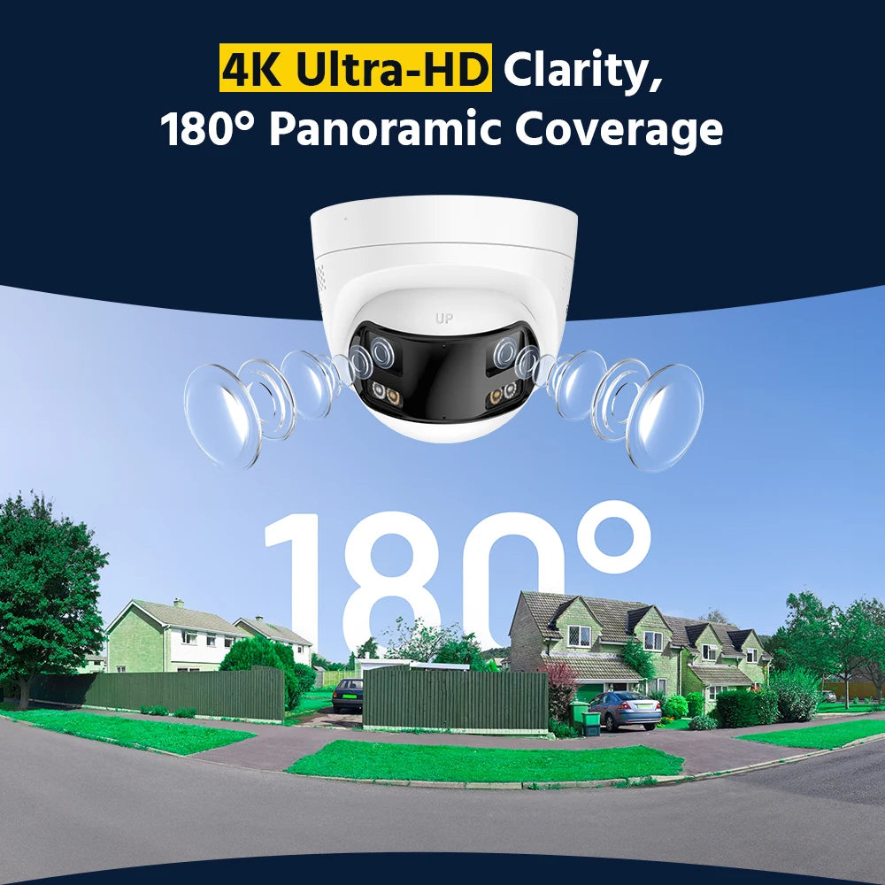 ANNKE FCD800 8MP Panoramic Dual Lens Outdoor PoE Camera AI