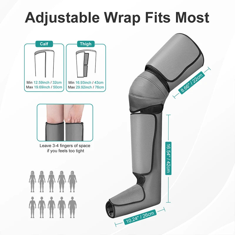 Nekteck Foot Air Pressure Massager For Calf And Thigh Blood Circulation
