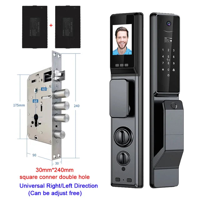 YKESDL Waterproof Outdoor Smart Lock With Camera AluminiumAlloy WiFi Alexa