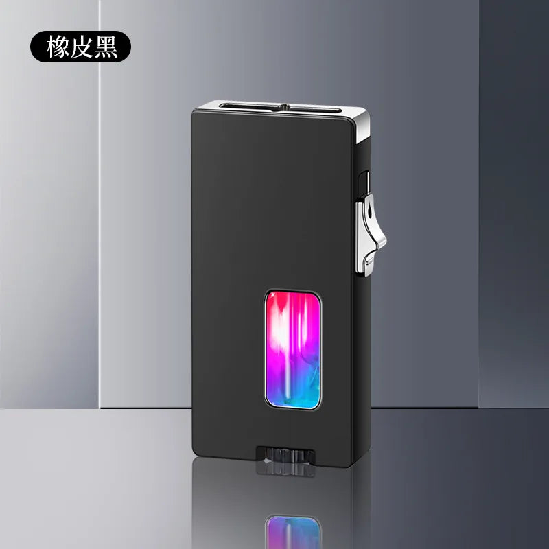TopFlames Gravity Induction Gas Lighter Metal Open Flame Portable