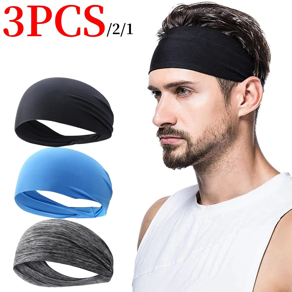 APWIKOGER Elastic Sports Headband For Men And Women SweatWicking