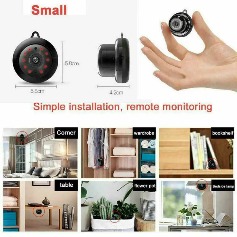 Mini WiFi 1080P Camera Infrared Night Vision And Motion Detection