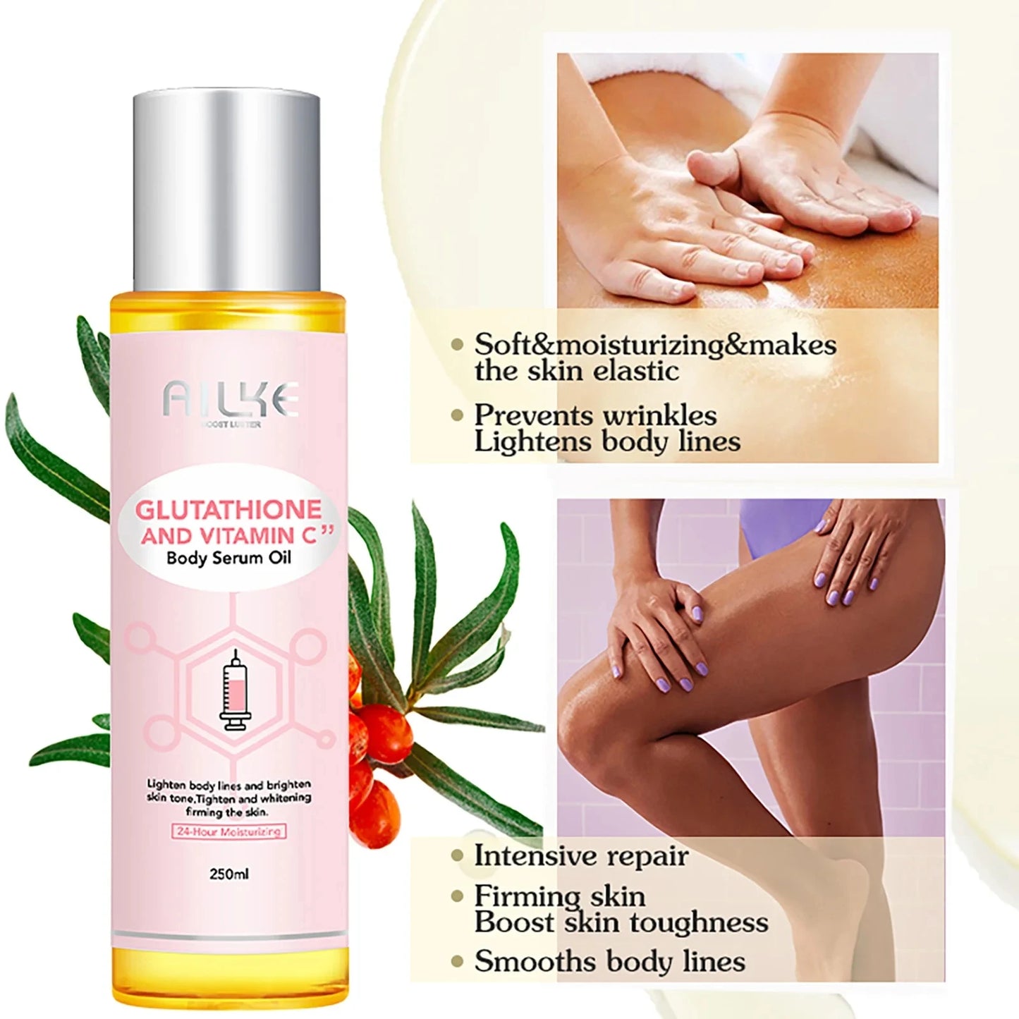 AILKE Vitamin C Moisturizing Whitening Massage Oil For All Skin