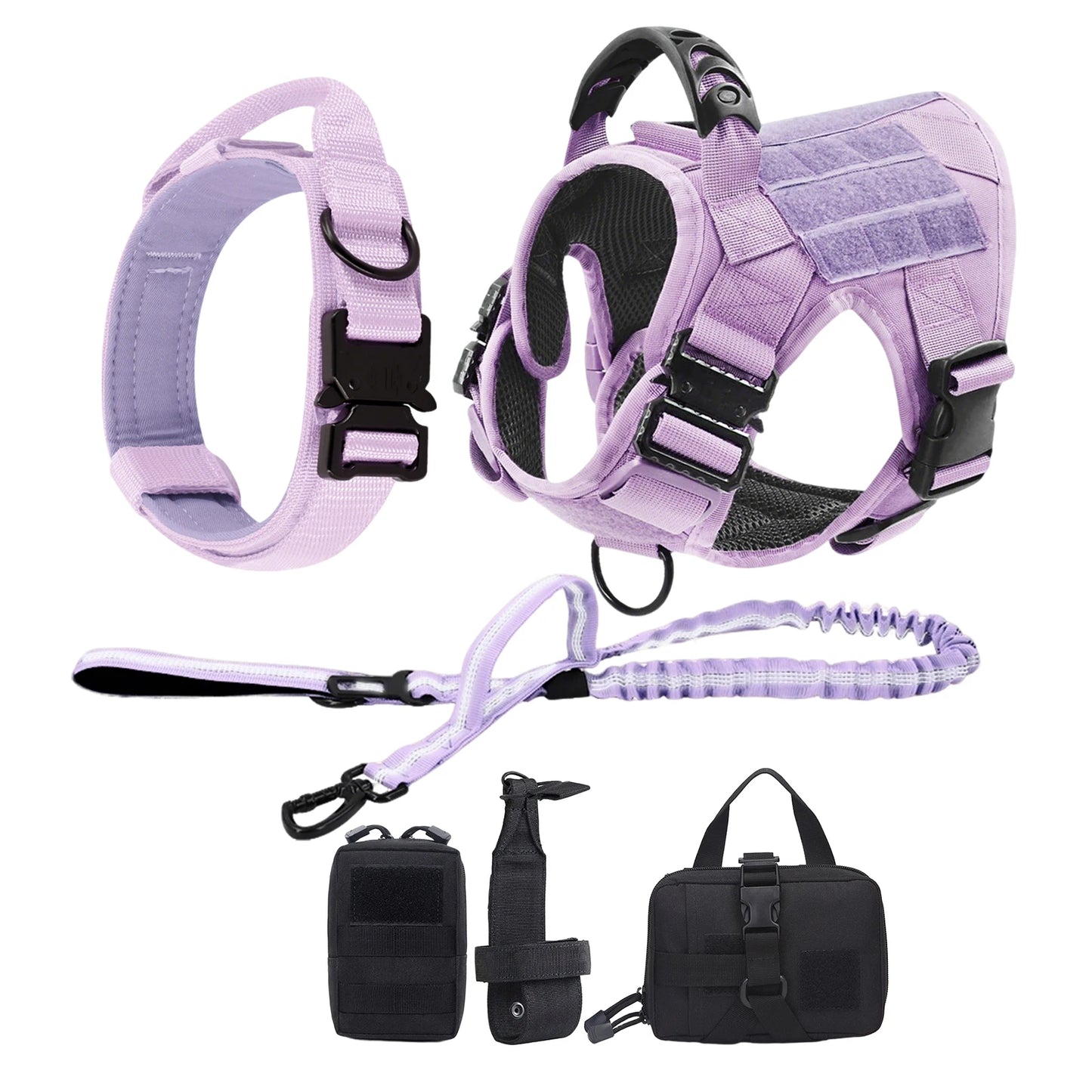 Military Camouflage Nylon Dog Harness Adjustable Training Vest