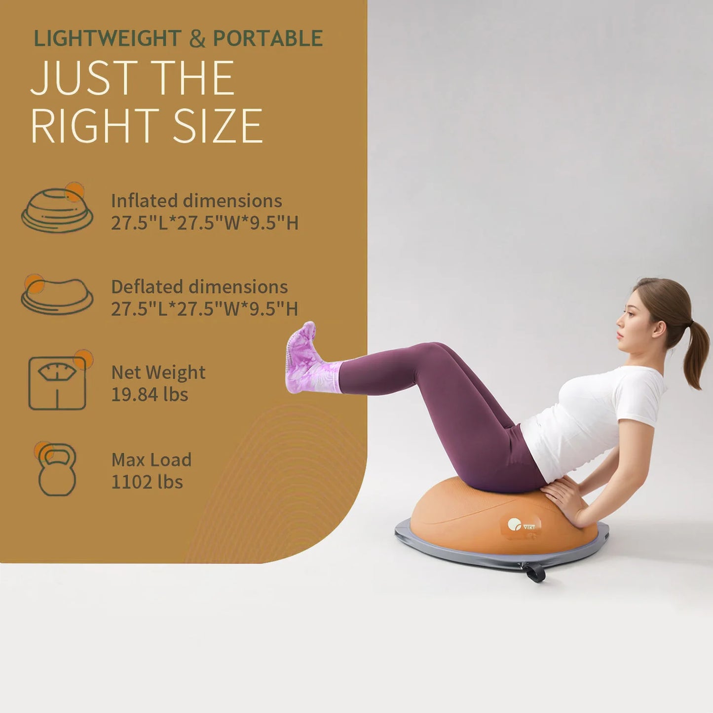 Balancing Ball And Half Ball Balance Trainer For Core Training