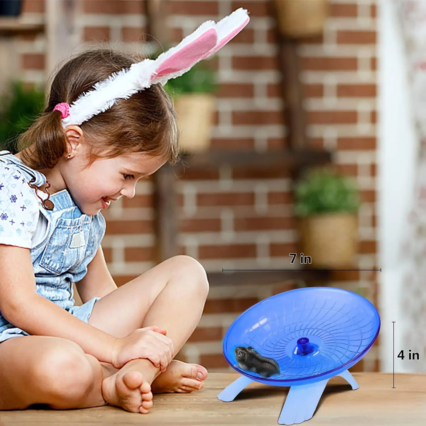 Ultra Quiet Hamster Exercise Wheel With Skateboard Bearings