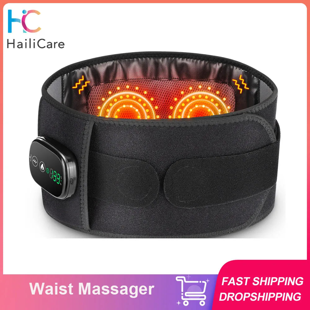Hailicare 5 Speed Heated Waist Belt With Lumbar Support Massage