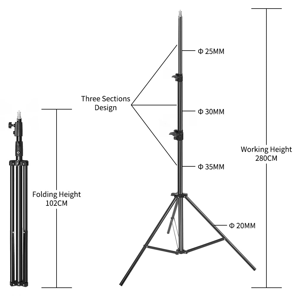 SH Studio Tripod Foldable Lighting Stand for Photo Studio