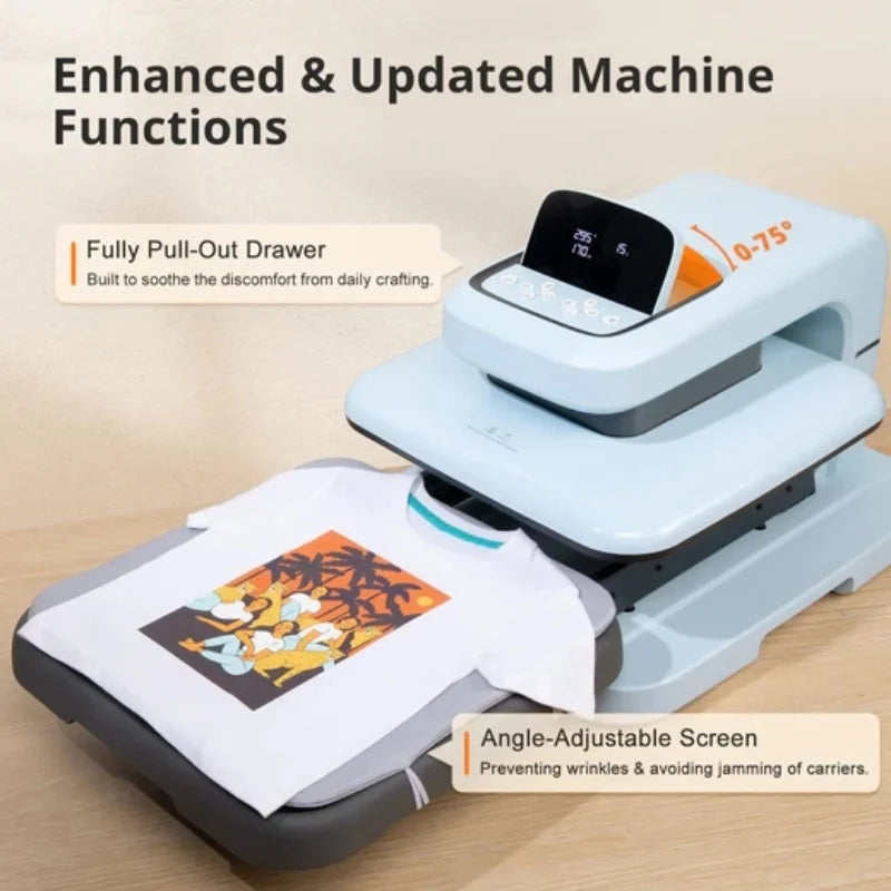 HTVRONT Auto Heat Press 2 For T Shirts And HTV Sublimation
