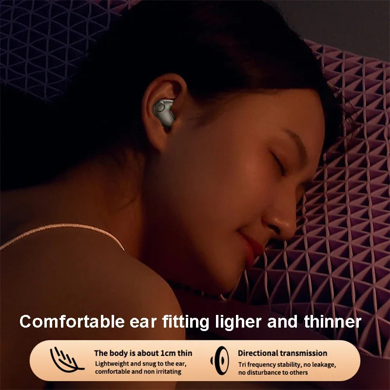 SHUKE Sleep Earbuds Wireless Bluetooth 5.3 Noise Canceling IPX5 Waterproof