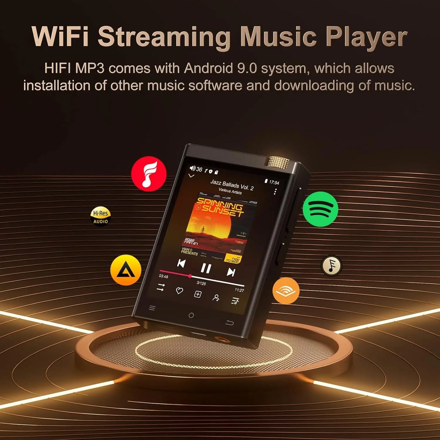 Oilsky HiFi MP3 Player With Bluetooth And WiFi Lossless DSD High Resolution