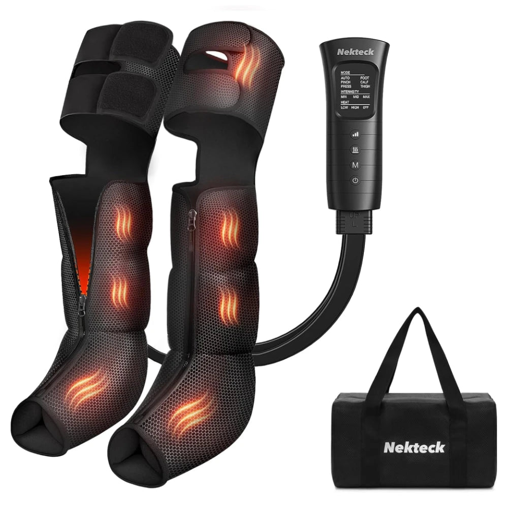 Nekteck Leg Compression Massager With Heat And Air Compression Boots