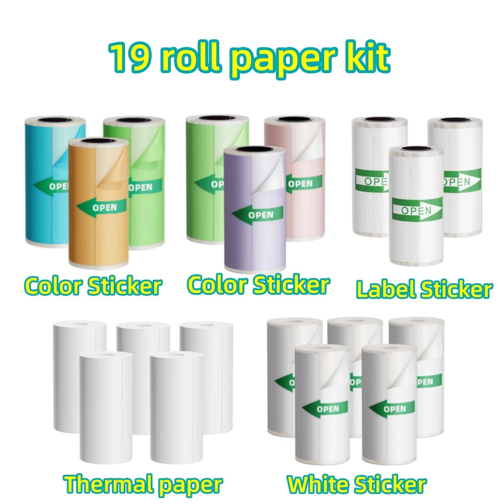 DOLEW Thermal Sticker Paper Roll For Mini Label Makers