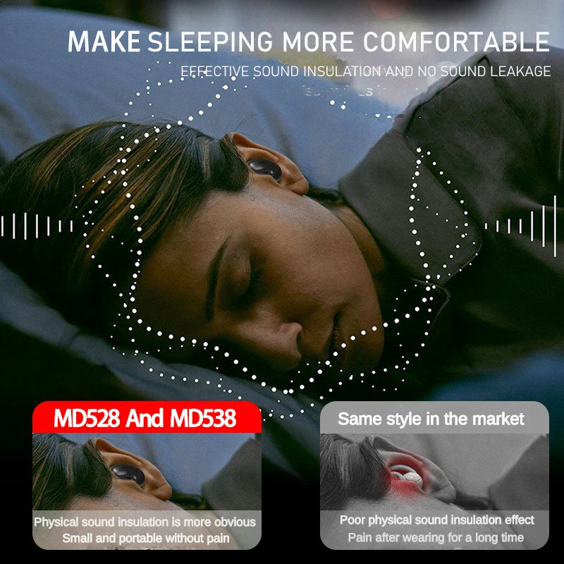 SHUKE Ultra-Thin Sleep Headphones Wireless Bluetooth Earbuds