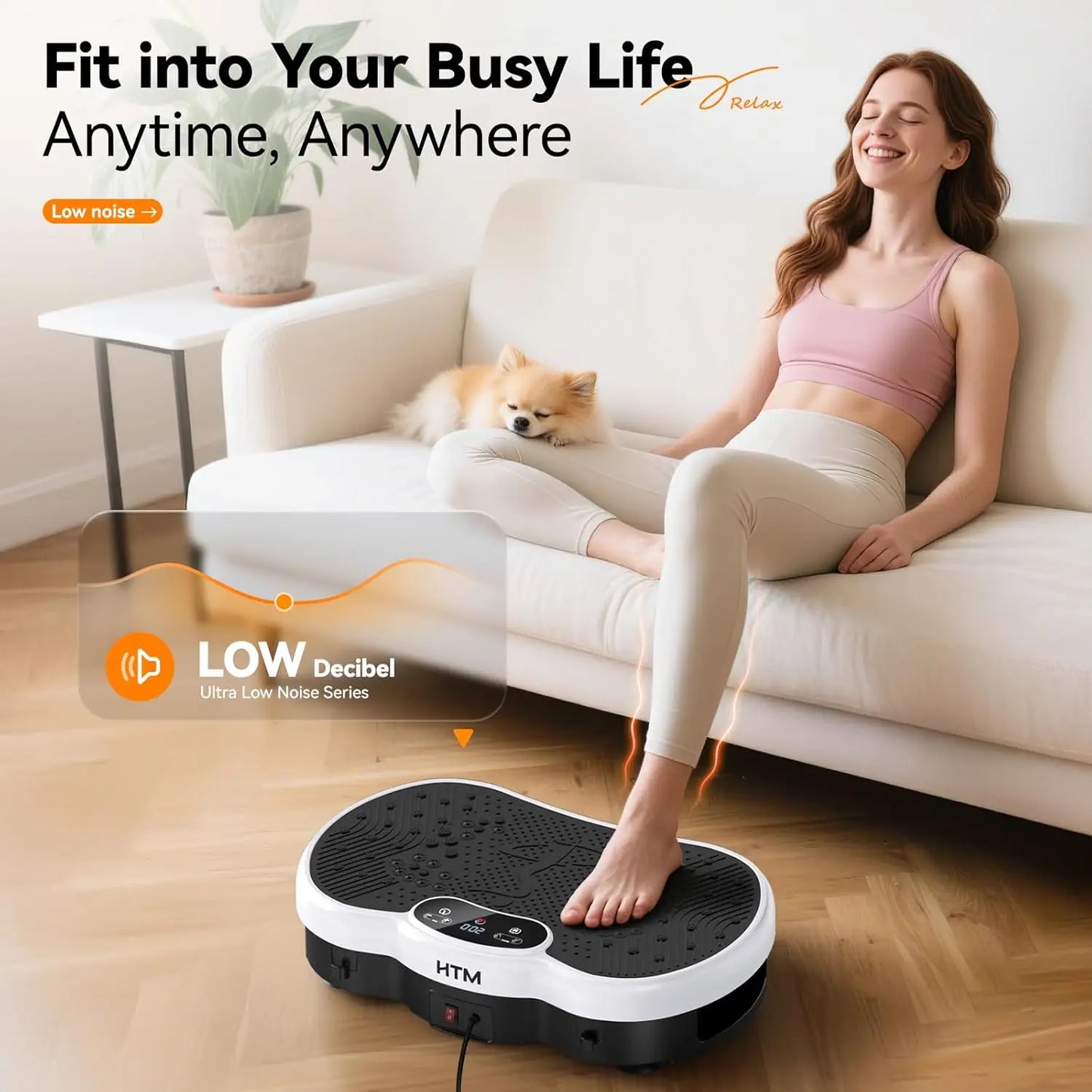 Whole Body Vibration Plate Calorie Counter 120 Speeds