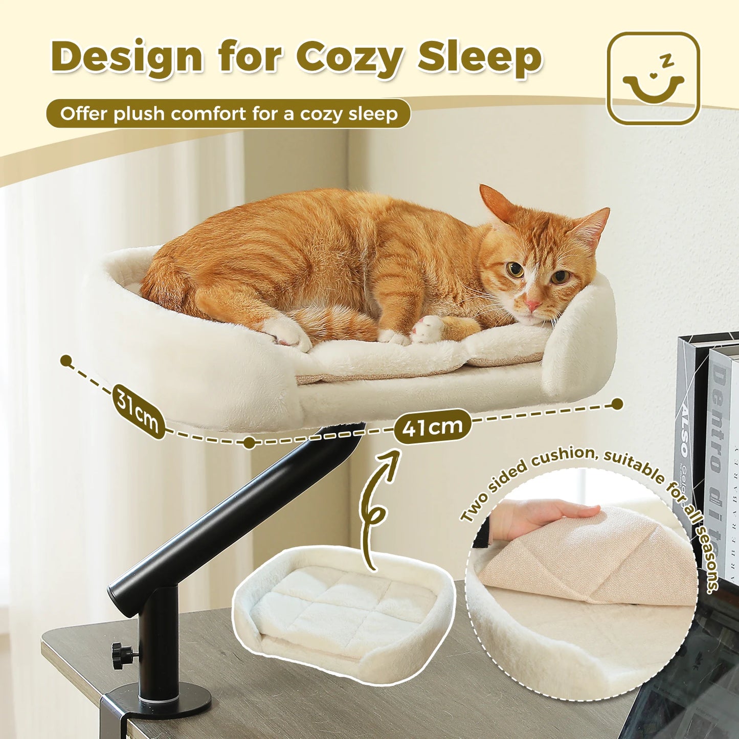 PAWZ Road Cat Desk Bed 360 Rotatable Hammock Stand