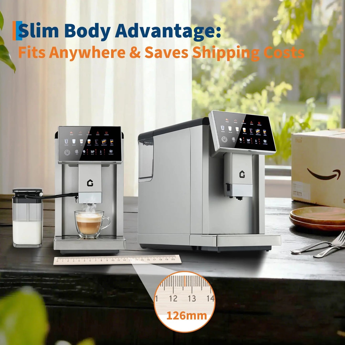 Adoolla 3rd-Gen Automatic Espresso Machine With Milk Frother