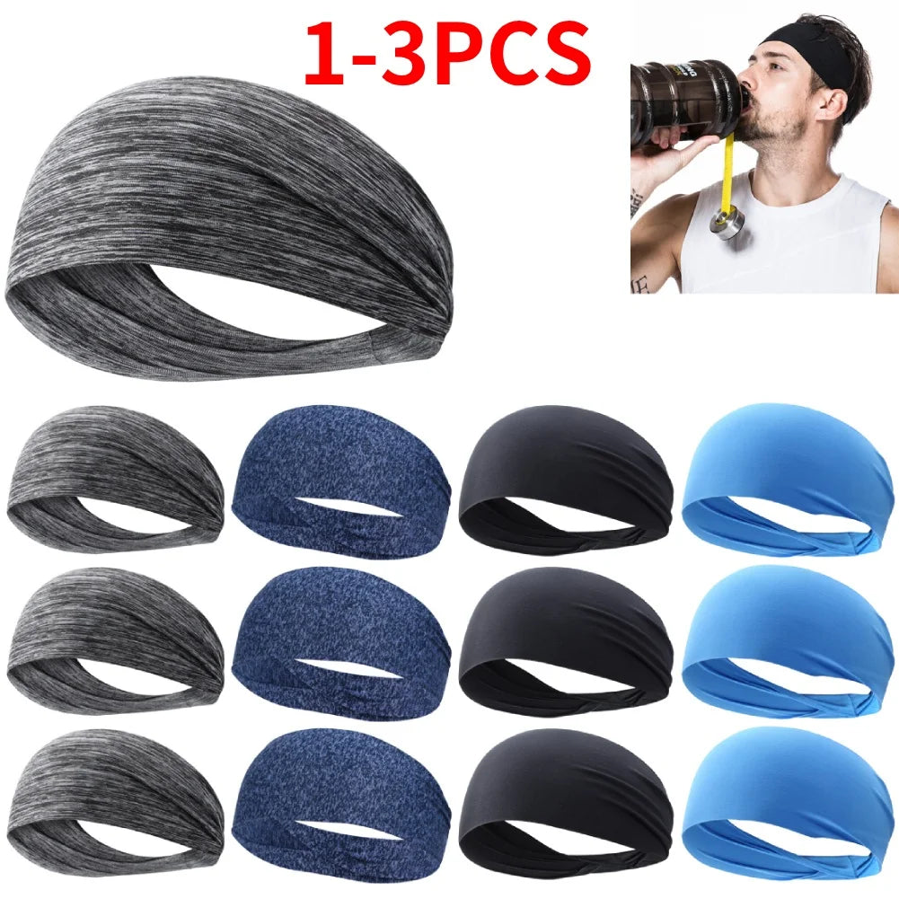 APWIKOGER Elastic Sports Headband For Men And Women SweatWicking