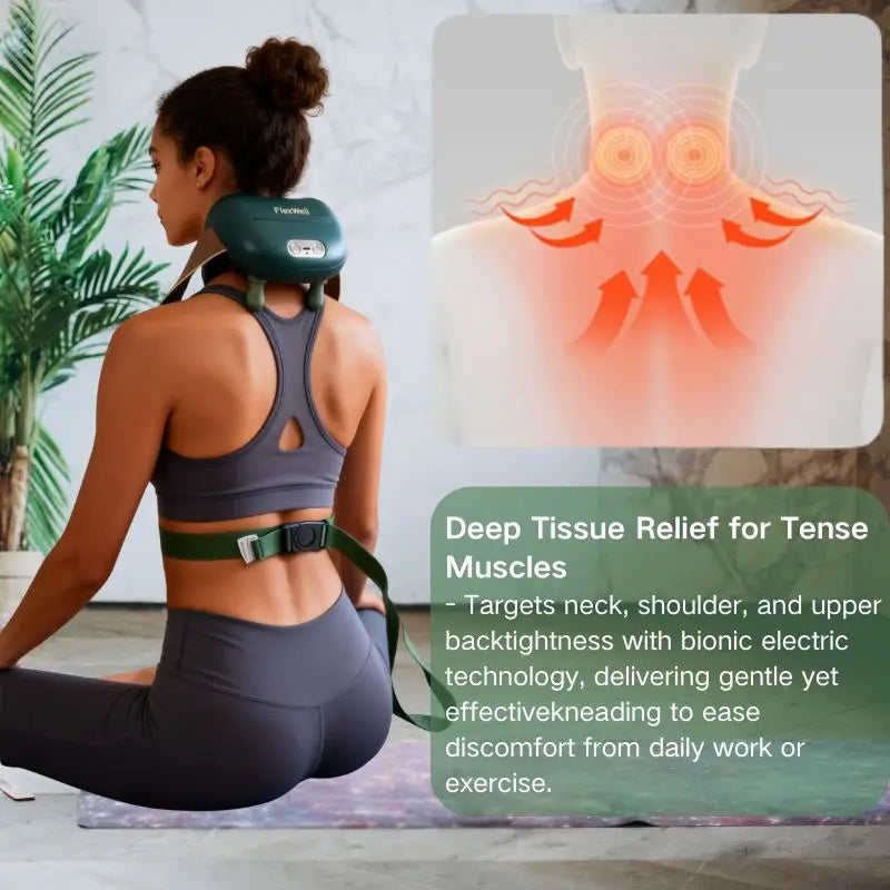 Shoulder And Neck Massager With 4D Kneading Heat Therapy