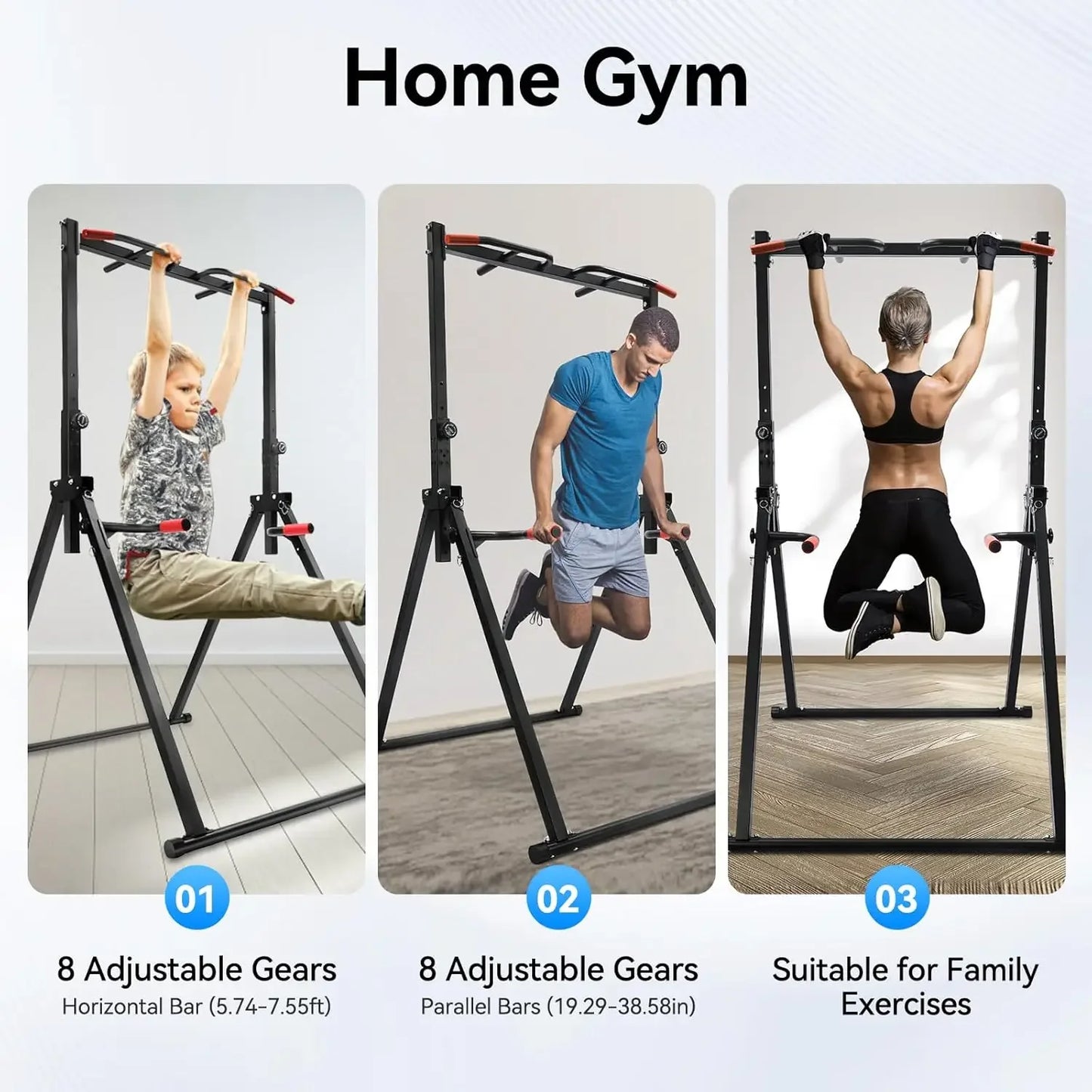Pull Up Bar Dip Bar Power Tower For Home Gym Free Standing