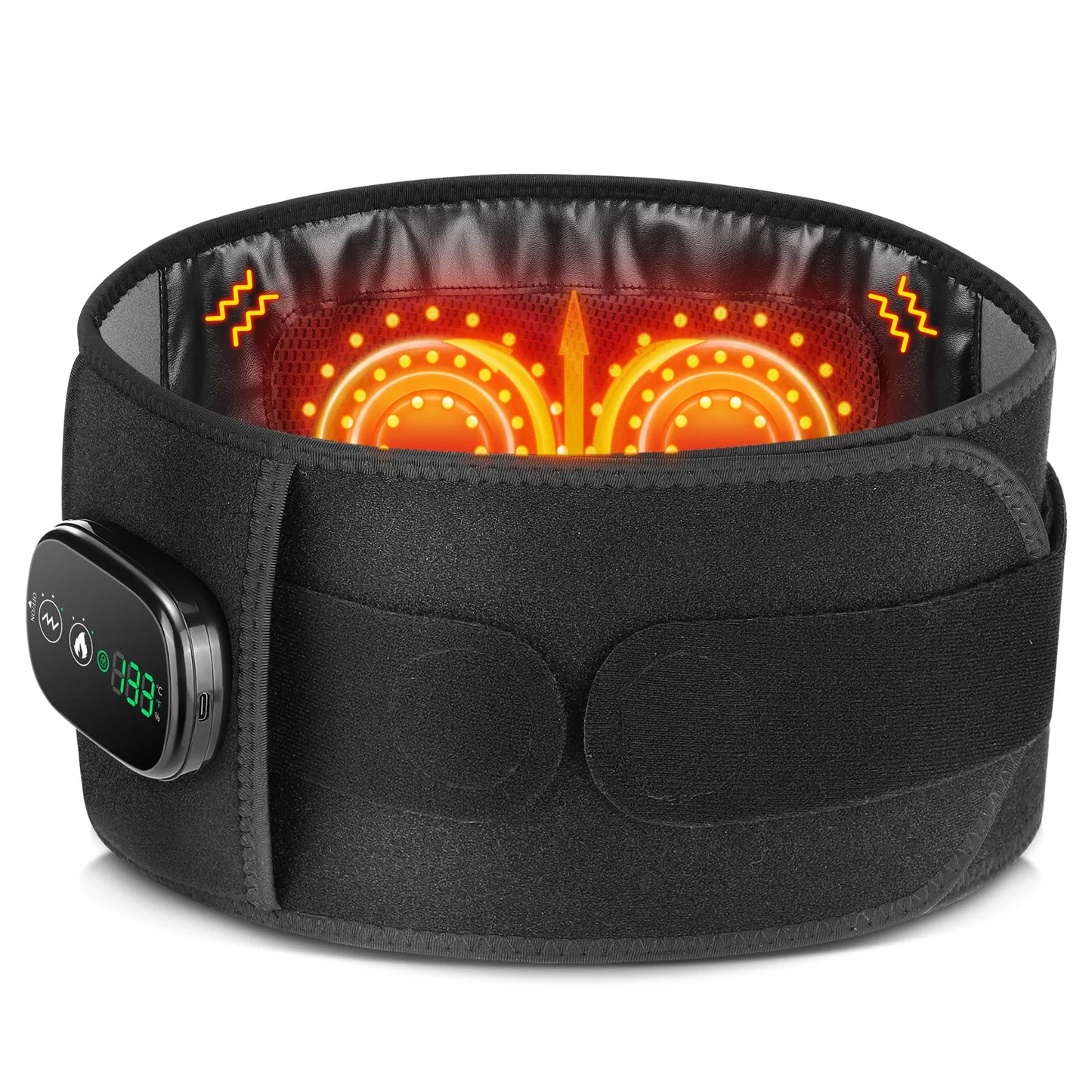 Hailicare 5 Speed Heated Waist Belt With Lumbar Support Massage