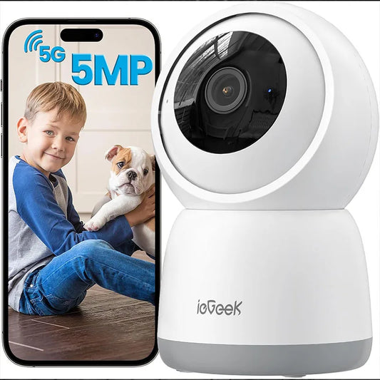 IEGEEK 5MP Indoor Security Camera With WiFi And Night Vision